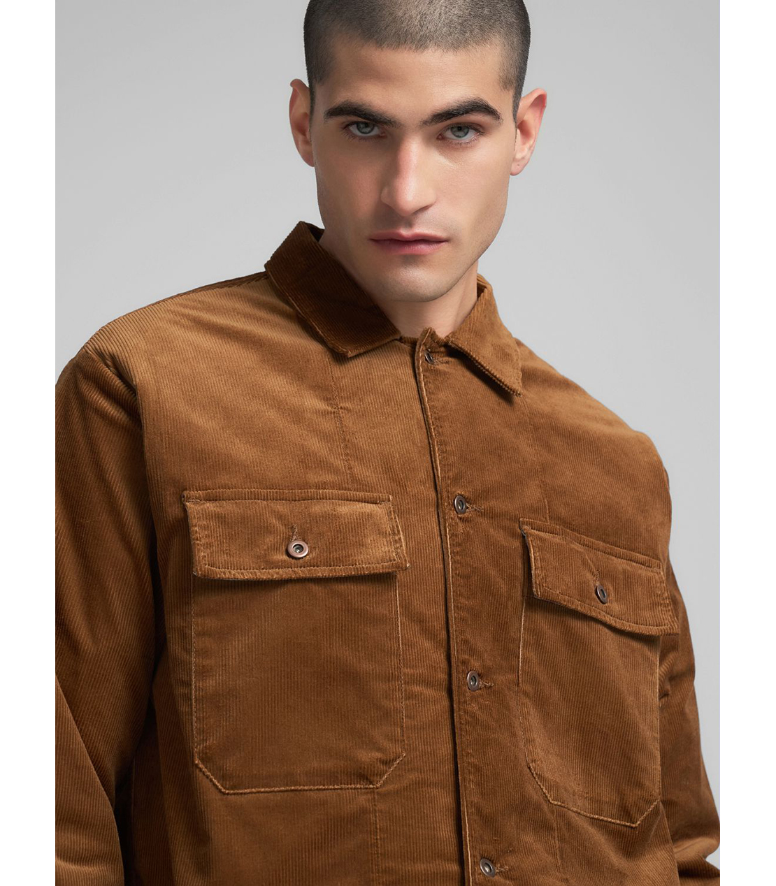 コーデュロイ オーバーシャツ 詳細画像 ブランデー 7